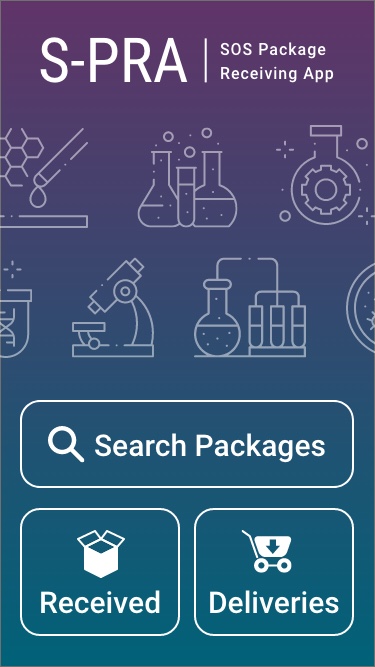 SOS Mobile — landing screen
