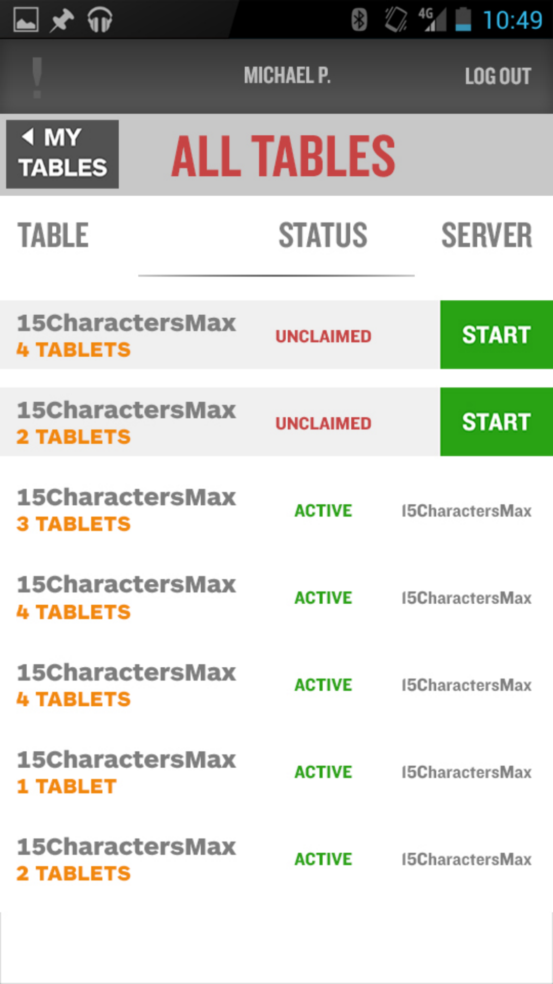 3.0 handheld — dense, placeholder-filled table list