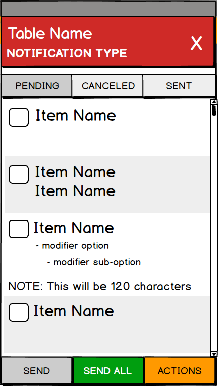 4.0 handheld wireframe — notification