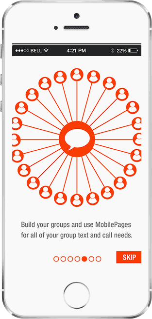 MobilePages tour — build your groups for group text and calls
