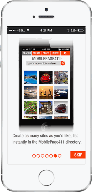 MobilePages tour — list instantly in the MobilePage411 directory